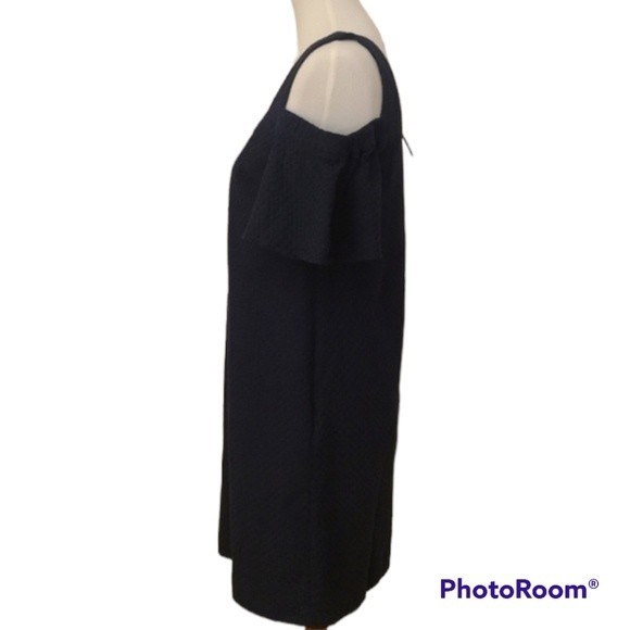 J. Crew Factory cold shoulder dress with textured basketweave material - Picture 4 of 11